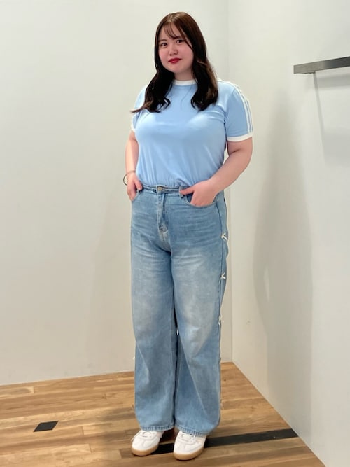 adidas Originals ラッフル スリーストライプス 半袖Tシャツ