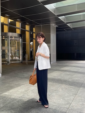 「NOLLEY’S（ノーリーズ）のアイテム」を使った、fhanaさん（レディース・153cm）の夏コーディネート