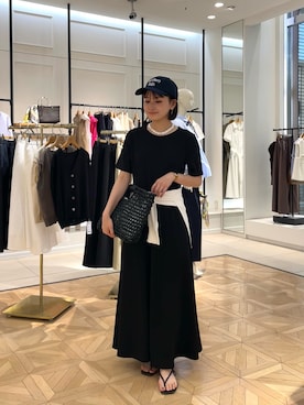 「NOLLEY’S（ノーリーズ）のアイテム」を使った、fhanaさん（レディース・153cm）の夏コーディネート