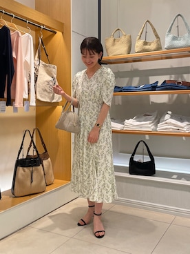 「NOLLEY’S Sophi（ノーリーズソフィ）のアイテム（ワンピース/ドレス）」を使った、fhanaさん（レディース・153cm）の春コーディネート
