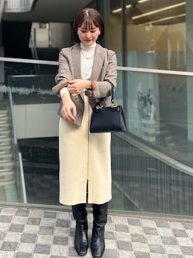 fhanaさん（レディース・153cm）の冬コーディネート