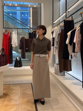 「アイテム（スカート）」を使った、fhanaさん（レディース・153cm）の夏コーディネート