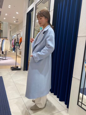 「NOLLEY’S Sophi（ノーリーズソフィ）のアイテム（チェスターコート）」を使った、fhanaさん（レディース・153cm）の秋コーディネート