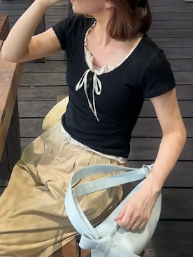 「Ada.（エイダ）のアイテム」を使った、Ada.さん（レディース・157cm）の夏コーディネート