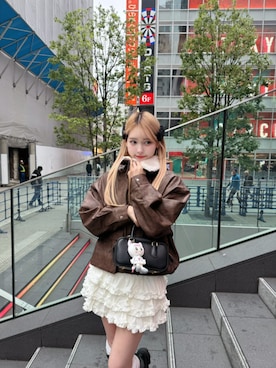 「ファーコート」｜Ada.さん（レディース・165cm）の秋コーディネート