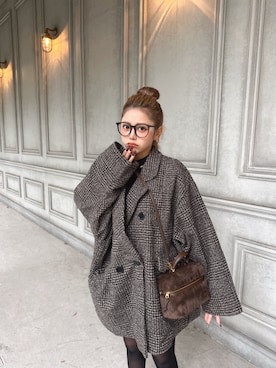 「アイテム（チェスターコート）」を使った、Ada.さん（レディース・150cm）の秋コーディネート