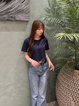 「クロップド丈」｜Ada.さん（レディース・152cm）の春コーディネート