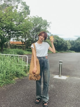 「SHEPP（シープ）のアイテム」を使った、Ada.さん（レディース・161cm）の夏コーディネート