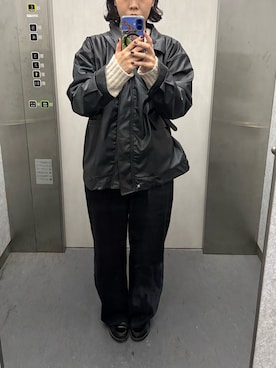 「アイテム（チノパンツ）」を使った、beさん（レディース・166cm）の秋コーディネート