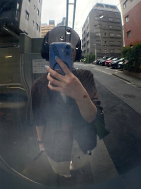 「USEDのアイテム（シャツ/ブラウス、ブラウン系）」を使った、beさん（レディース・166cm）の秋コーディネート