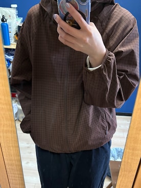 「UNIQLO（ユニクロ）のアイテム（ナイロンジャケット、ブラウン系）」を使った、beさん（レディース・166cm）の秋コーディネート