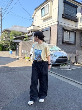 「アイテム（チノパンツ）」を使った、beyさん（レディース・166cm）の秋コーディネート