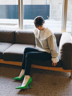 「PIN（ピン）のアイテム」を使った、pincyさん（レディース・164cm）の秋コーディネート