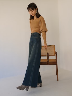 「PIN（ピン）のアイテム」を使った、pincyさん（レディース・164cm）の秋コーディネート