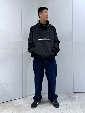 「XLARGE原宿」｜「アイテム（ブルゾン）」を使った、りょうへいさん（メンズ・180cm）の秋コーディネート