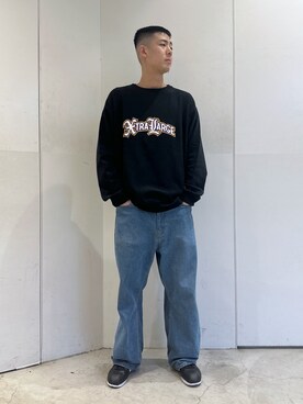 「XLARGE原宿」｜りょうへいさん（メンズ・180cm）の春コーディネート