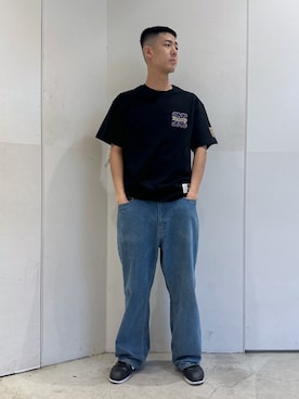 「XLARGE原宿」｜りょうへいさん（メンズ・180cm）の春コーディネート