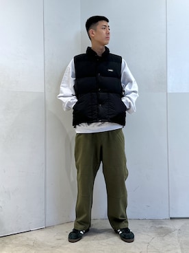 「XLARGE原宿」｜「アイテム（ジャケット/アウター）」を使った、りょうへいさん（メンズ・180cm）の秋コーディネート