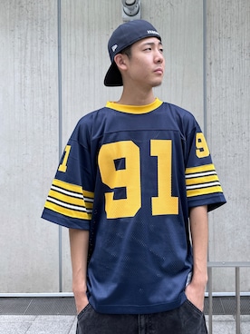 「XLARGE原宿」｜「アイテム（帽子）」を使った、りょうへいさん（メンズ・180cm）の夏コーディネート