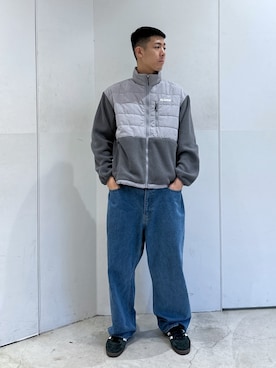 「XLARGE原宿」｜「アイテム（ブルゾン）」を使った、りょうへいさん（メンズ・180cm）の秋コーディネート