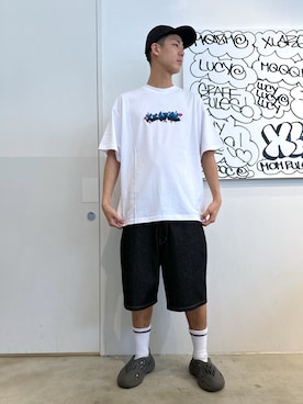 「XLARGE原宿」｜りょうへいさん（メンズ・180cm）の春コーディネート