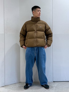 「XLARGE（エクストララージ）のアイテム（ダウンジャケット/コート）」を使った、りょうへいさん（メンズ・180cm）の冬コーディネート