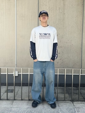 「XLARGE（エクストララージ）のアイテム（キャップ）」を使った、りょうへいさん（メンズ・180cm）の春コーディネート