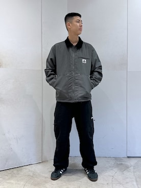 「XLARGE原宿」｜「アイテム（ブルゾン）」を使った、りょうへいさん（メンズ・180cm）の秋コーディネート