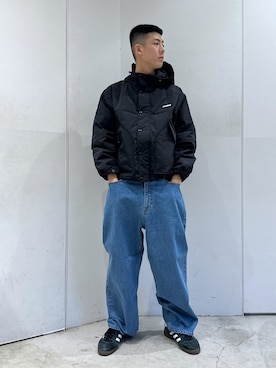 「XLARGE原宿」｜「アイテム（ブルゾン）」を使った、りょうへいさん（メンズ・180cm）の秋コーディネート