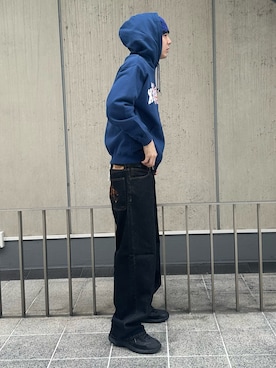 「XLARGE（エクストララージ）のアイテム（帽子）」を使った、りょうへいさん（メンズ・180cm）の春コーディネート