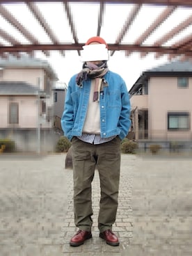 「H&M（エイチ・アンド・エム）のアイテム（トップス）」を使った、しーたさん（メンズ・174cm）の冬コーディネート