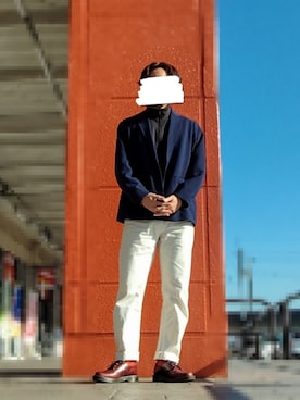 「アイテム（ジャージ）」を使った、しーたさん（メンズ・174cm）の冬コーディネート