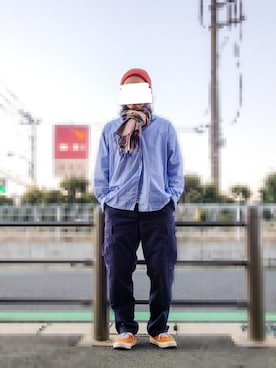 「メンズファッション」｜しーたさん（メンズ・174cm）の冬コーディネート