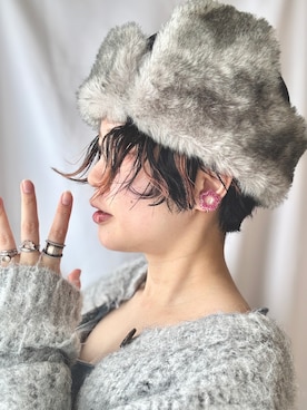 「アイテム（イヤリング、ピンク系）」を使った、antarichanさん（レディース・155cm）の春コーディネート