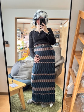 「VACANCY（ヴァカンシー）のアイテム」を使った、antarichanさん（レディース・155cm）の冬コーディネート