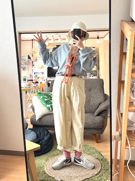 「HELLO.SANFRANCISCO（ハローサンフランシスコ）のアイテム」を使った、antarichanさん（レディース・155cm）の春コーディネート