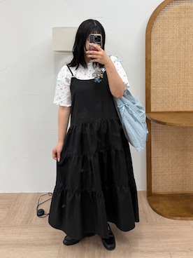 「kutir（クティール）のアイテム（ワンピース/ドレス）」を使った、かほさん（レディース・158cm）の春コーディネート