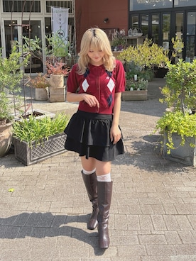「ニットカーディガン」｜ingni_sayoさん（レディース・154cm・20代）の秋コーディネート