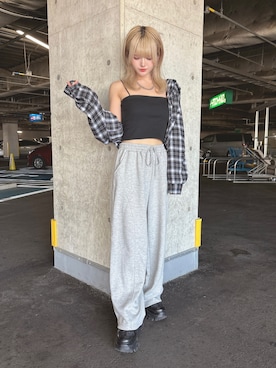 「アイテム（スウェットパンツ）」を使った、ingni_sayoさん（レディース・154cm・20代）の秋コーディネート