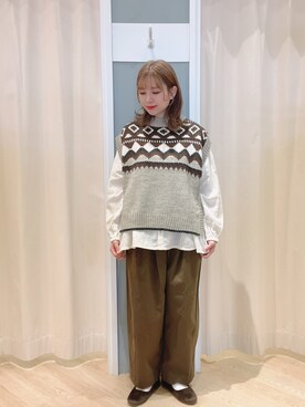 𝙼 𝙸 𝚈 𝚄さん（レディース・158cm）の秋コーディネート