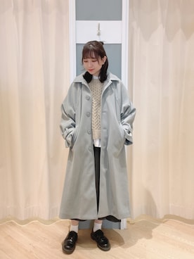 「Samansa Mos2 blue（サマンサモスモスブルー）のアイテム（ベスト）」を使った、𝙼 𝙸 𝚈 𝚄さん（レディース・158cm）の冬コーディネート