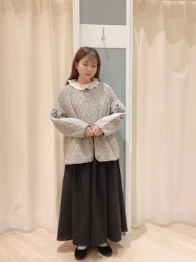 「Samansa Mos2（サマンサ モスモス）のアイテム（テーラードジャケット）」を使った、𝙼 𝙸 𝚈 𝚄さん（レディース・158cm）の秋コーディネート