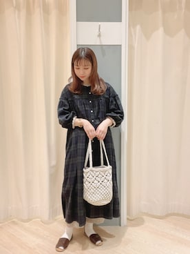 「Samansa Mos2（サマンサ モスモス）のセパレートサンダル（サンダル）」を使った、𝙼 𝙸 𝚈 𝚄さん（レディース・158cm）の夏コーディネート