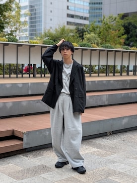 「アイテム（スニーカー）」を使った、ゆがちさん（メンズ・168cm・10代）の秋コーディネート