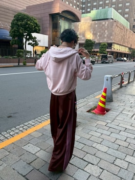 「アイテム（スウェットパンツ）」を使った、ゆがちさん（メンズ・168cm・10代）の秋コーディネート