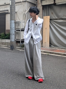 「アイテム（スウェットパンツ）」を使った、ゆがちさん（メンズ・168cm・10代）の秋コーディネート