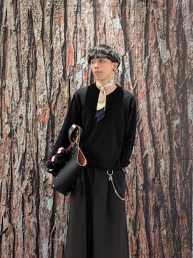 「アイテム（ウォレットチェーン）」を使った、ゆがちさん（メンズ・168cm・20代）の秋コーディネート