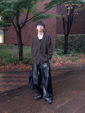 「アイテム（カーディガン/ボレロ）」を使った、ゆがちさん（メンズ・168cm）の秋コーディネート