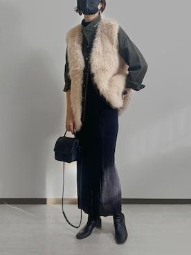 「ミニタリー」｜「アイテム（ジャケット/アウター）」を使った、sayaさん（レディース・170cm）の秋コーディネート