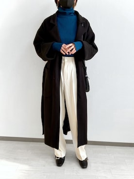 「Amulet（アミュレット）のアイテム」を使った、sayaさん（レディース・170cm）の冬コーディネート